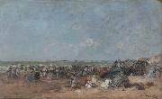 Beach Scene Eugene Boudin